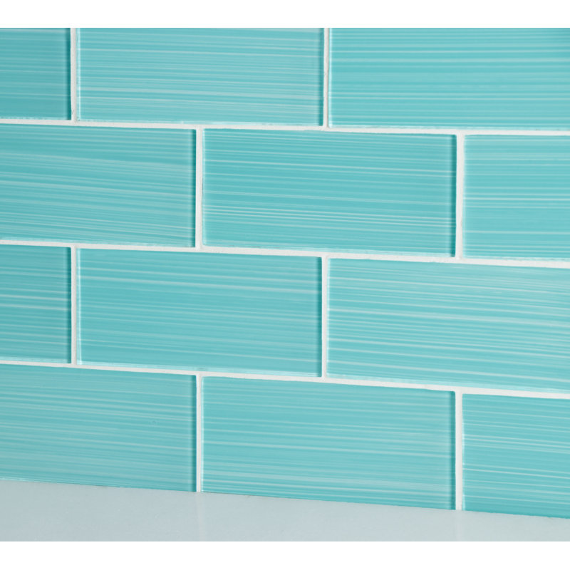 WS Tiles 3" x 6" Glass Peel & Stick Subway Tile & Reviews Wayfair